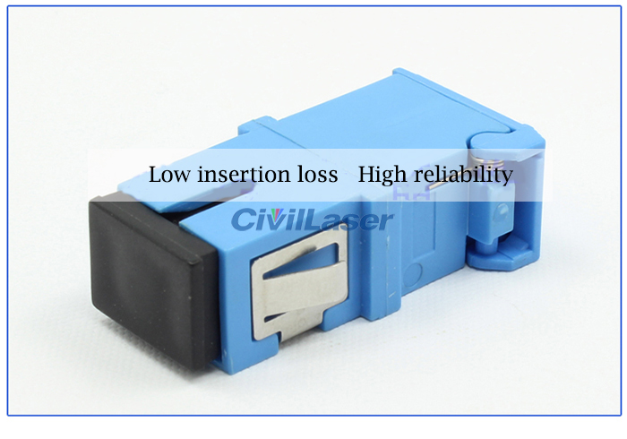 Side Flip Fiber Coupler Singal Mode Singal Core Fiber Optic Adapter